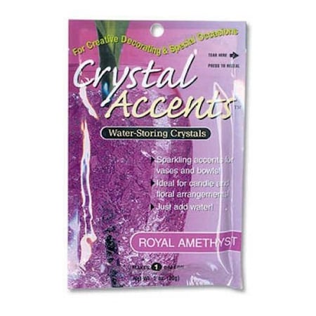 Jrm Chemical Crystal Accents 1 oz Bag Royal Amethyst, 25PK CA-25R